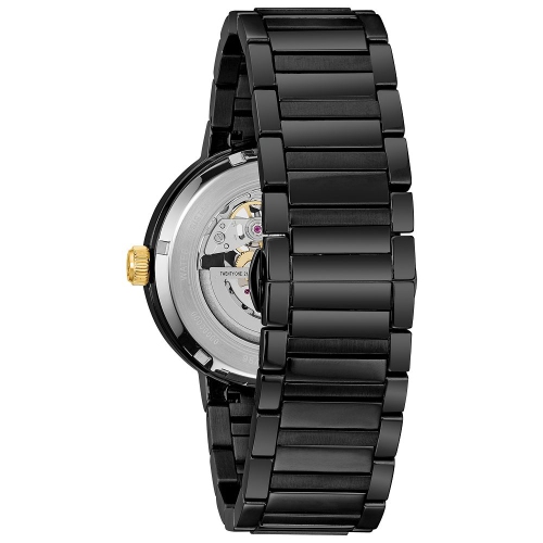 Bulova Mens Futuro Automatic Watch 42mm Black Stainless Steel Case and Bracelet with Black Dial