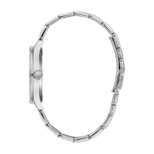 Montre-bijou à quartz pour hommes de Caravelle 41 mm avec boîtier et bracelet en acier inoxydable argenté et cadran bleu