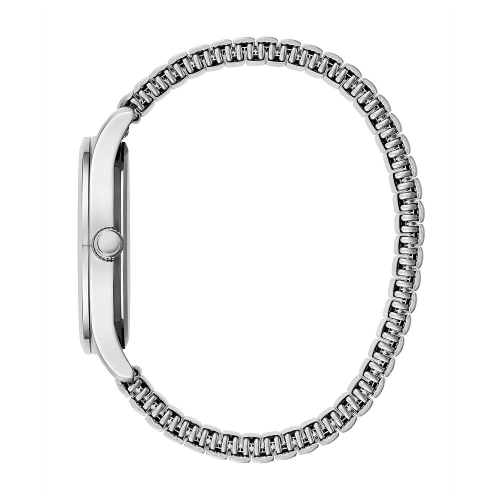 Montre à quartz traditionnelle pour hommes de Caravelle 40,2 mm, boîtier en acier inoxydable argenté et cadran bleu