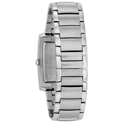 Bulova Mens Classic Quartz Watch 35mm Silver-Tone Stainless Steel Case and Bracelet with Blue Dial