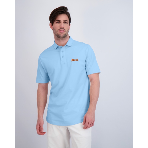 Polo en coton classique pour hommes de le Tigre - Bleu ciel - petit