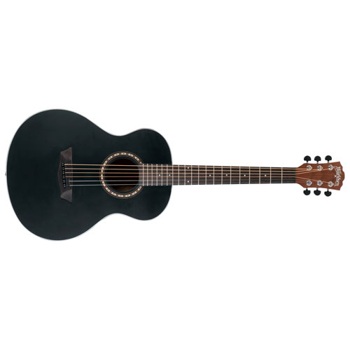 Guitare miniature Apprentice de Washburn avec étui rigide - Noir mat