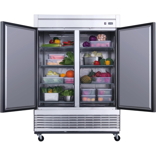 New Air Commercial 54″ 41 Cu. Ft. Double Door FREEZER - Stainless Steel
