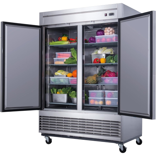 New Air Commercial 54″ 41 Cu. Ft. Double Door FREEZER - Stainless Steel