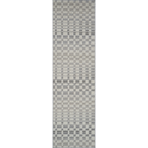RUG BRANCH  Checkered Indoor Area Rug Beige In Grey