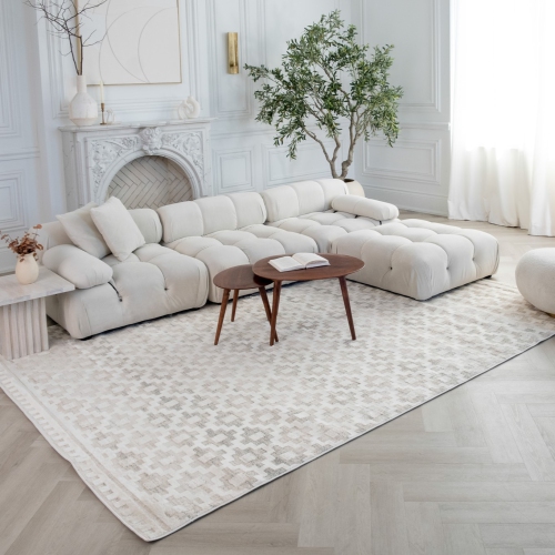 Rug Branch Astra Modern Indoor Area Rug, Beige Cream
