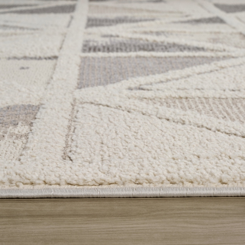 Rug Branch Nimbus Floral Indoor Area Rug, Cream Grey