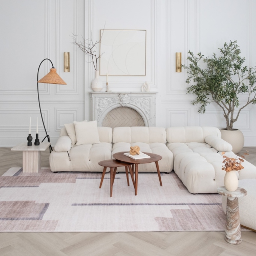 Rug Branch Eclipse Mid-Century Modern Beige Brown Indoor Area Rug