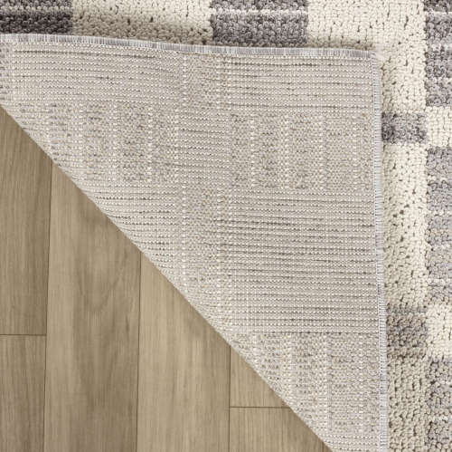 Rug Branch Checkered Indoor Area Rug, Grey Beige