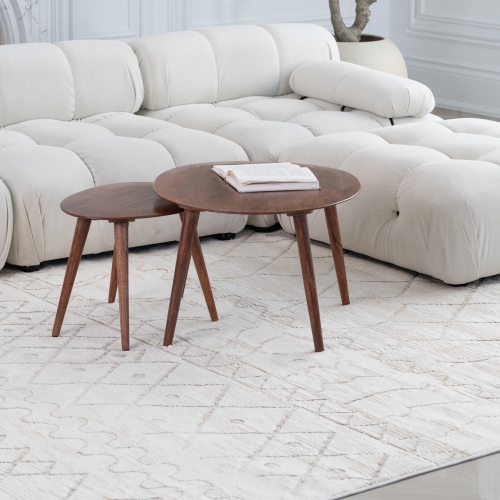 Rug Branch Astra Boho Indoor Area Rug, Beige Cream
