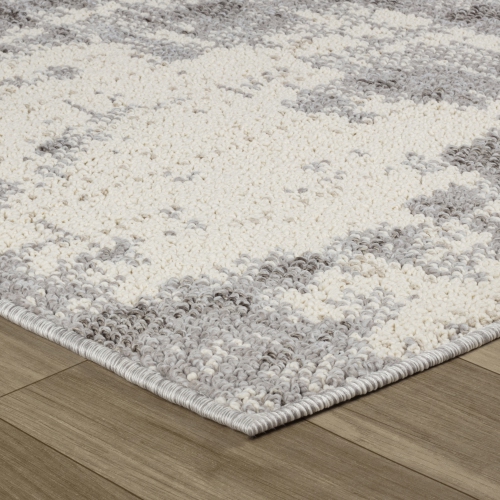 Rug Branch Abstract Indoor Area Rug, Grey Beige