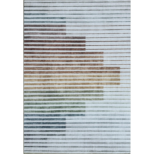 RUG BRANCH  Elias Contemporary Abstract Striped White/beige Area Rug