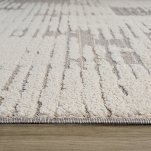 Rug Branch Nimbus Abstract Indoor Area Rug, Cream Grey