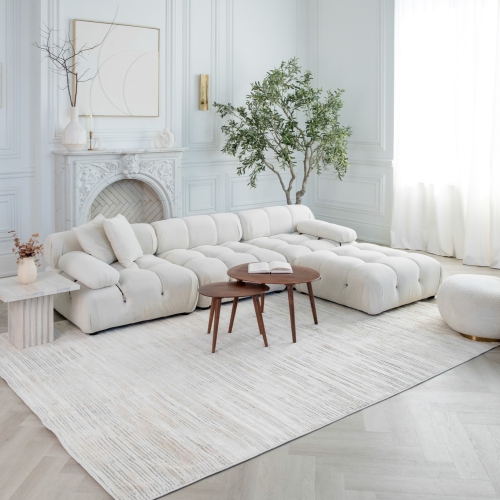 Rug Branch Astra 8Modern Indoor Area Rug, Beige Cream