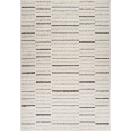 RUG BRANCH  Alva Contemporary Striped Cream/grey Indoor Area Rug