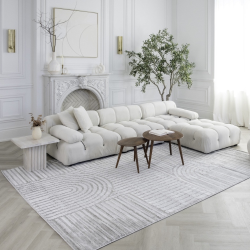 Rug Branch Astra Modern Indoor Area Rug, Grey