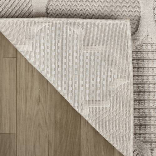 Rug Branch Maison Moroccan Indoor Area Rug, Cream Beige, Modern