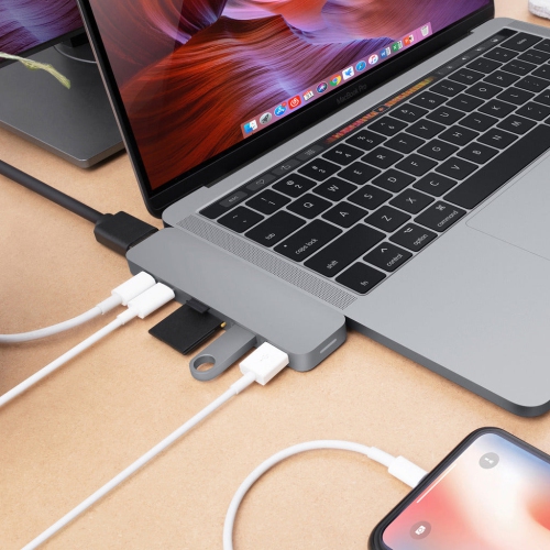 HyperDrive DUO 7-in-2 USB-C Hub - Grey