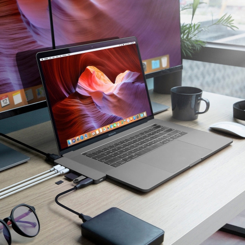 HyperDrive PRO 8-in-2 USB-C Hub - Grey