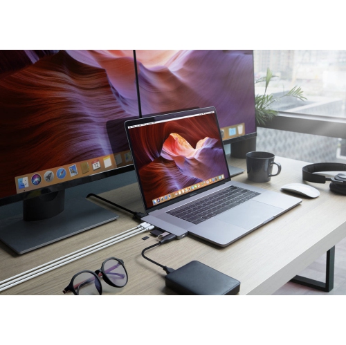 HyperDrive PRO 8-in-2 USB-C Hub - Grey