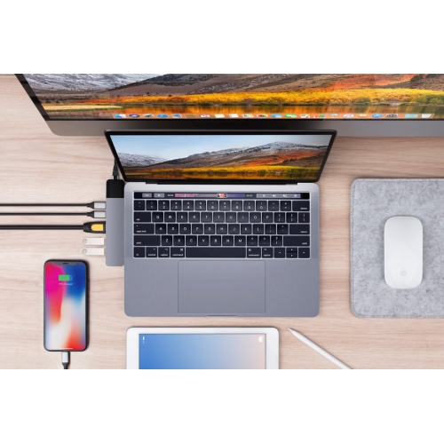 HyperDrive NET 6-in-2 USB-C Hub - Grey