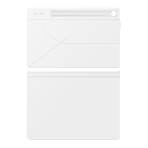 Image 1 of 1.. Refurbished Samsung Galaxy Tab S9/S9 FE Smart Book Cover - White EF-BX710PWEGCA