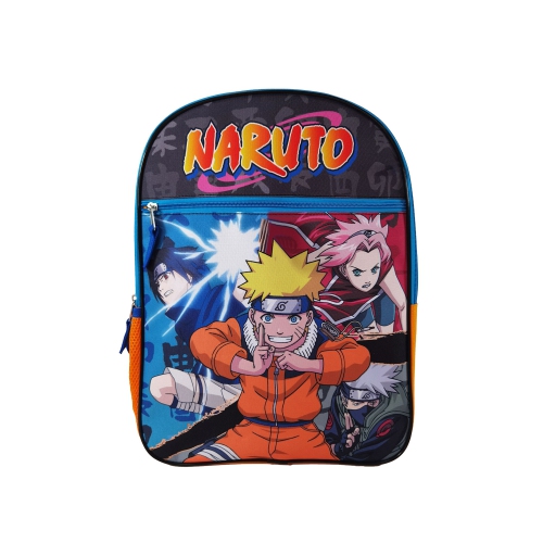Naruto Character Action Shot Kanji Kids 16" Backpack