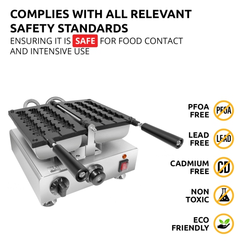 AP-448 Waffle Stick Maker | 3 Cat Paw-Shaped Waffles | Waffles on a Stick Iron | 110V