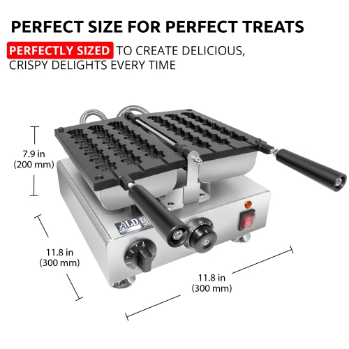AP-448 Waffle Stick Maker | 3 Cat Paw-Shaped Waffles | Waffles on a Stick Iron | 110V