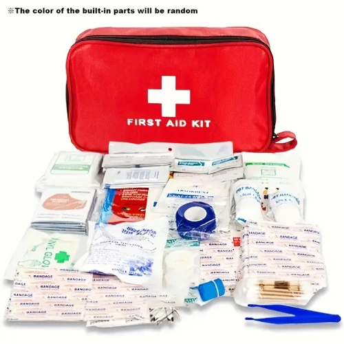 Portable First Aid Kit for Outdoor Travel, Camping, Hiking | Multi-Purpose Emergency Supplies Bag