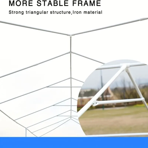 Grand abri de jardin d'extérieur 10 x 10 x 30&nbsp;pi | étanche, protection UV, tente de fête blanche avec fenêtres