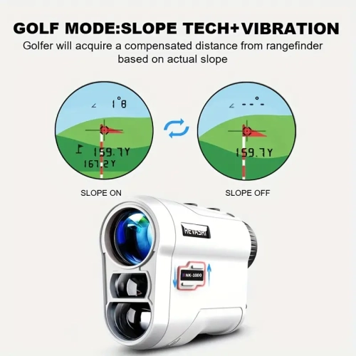 Golf Rangefinder Range finder with Slope & Pin Lock Vibration | 1000YDS Laser, Tournament Legal, Rechargeable Battery
