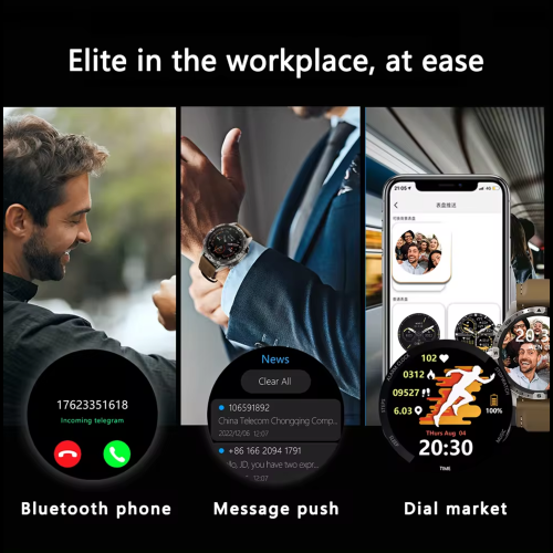 Explorer GT45 Smart Watch for Men 1.6" HD Display BT Call & Text Waterproof Sports Mode Pedometer Fitness Tracker smartwatch for Android iOS iPhone