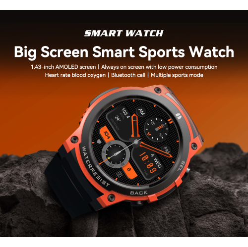 DuroFit IS55 Smart Watch for Men Women Bluetooth Call 1.4" HD Screen Fitness Tracker Watch Heart Rate Monitor Blood Oxygen Multi-Sports Waterproof