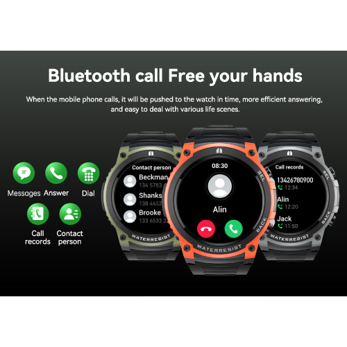 DuroFit IS55 Smart Watch for Men Women Bluetooth Call 1.4" HD Screen Fitness Tracker Watch Heart Rate Monitor Blood Oxygen Multi-Sports Waterproof