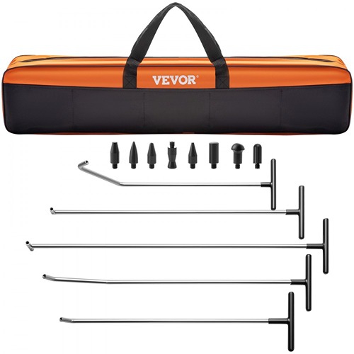 VEVOR  13 PCs Rods Dent Removal Kit Professional Hail Dent Removal Tool for Minor Dents Door Dings And Hail Damage