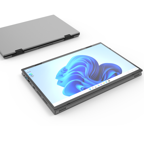 TUTT E140Y 2.2K 14'' IPS 2-in-1 Laptop Touch Screen 360° Flip Notebook Silver | Intel® Processor N95 2.4G/5G WIFI BacklitKeyboard |