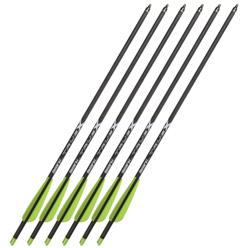 BEAR ARCHERY  Bear X 6-Pack Truex Crossbow Arrows - 20", Acbk20 In Black