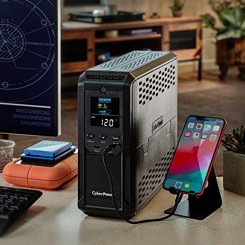 CyberPower BRG1500AVRLD2 Intelligent LCD BRG1500AVRLD2 1500VA Mini-tower UPS