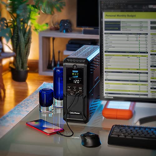 CyberPower BRG1500AVRLD2 Intelligent LCD BRG1500AVRLD2 1500VA Mini-tower UPS