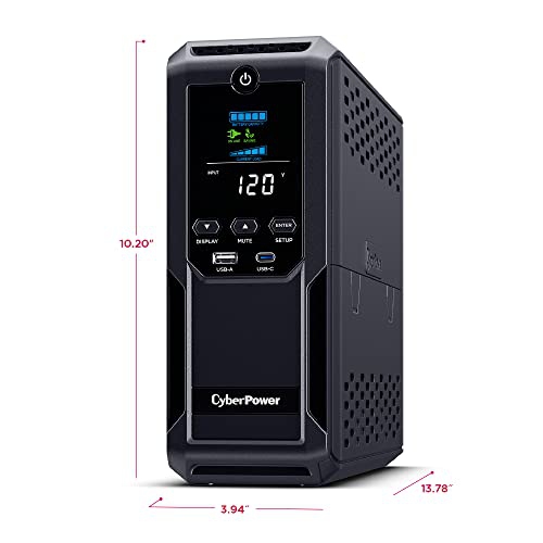 CyberPower BRG1500AVRLD2 Intelligent LCD BRG1500AVRLD2 1500VA Mini-tower UPS