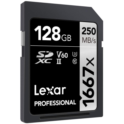 Original Lexar Professional 128GB 1667x V60 250MB/s Flash Memory SD Cards UHS-II U3 Card high Speed