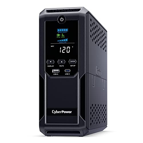 Système UPS d'alimentation sans coupure intelligent LCD CP1350AVRLCD3 1350 VA mini-tour CP1350AVRLCD3 de CyberPower