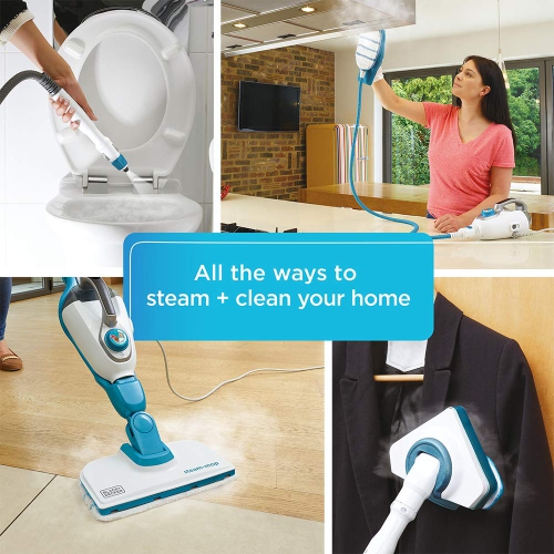 BLACK+DECKER 7in1 Steam Mop with SteamGlove Handheld Steamer