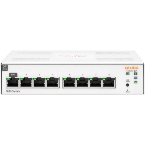 HPE Aruba Instant On 1830 8-Port Gigabit Managed Network Switch -