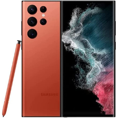 Image 1 de 1.. Remis à neuf - Galaxy S22 Ultra de 5G Go 128&nbsp;Go de Samsung - Rouge - Déverrouillé