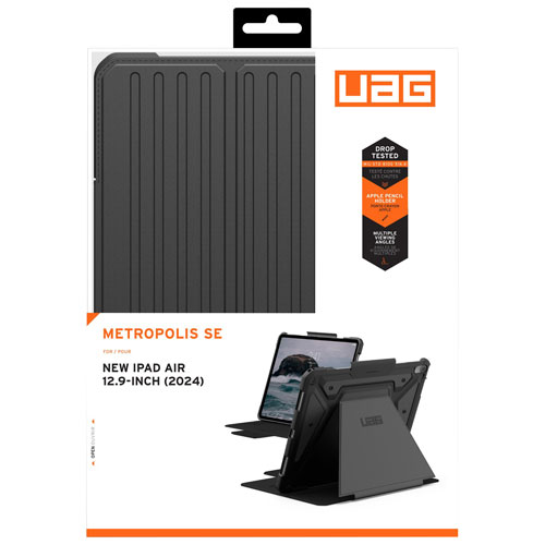 UAG Metropolis SE Rugged Folio Case for iPad Air 13" - Black
