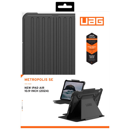 UAG Metropolis SE Rugged Folio Case for iPad Air 11" - Black