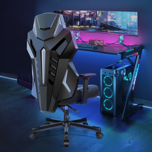 Coolhut Video Gaming Chair, Ergonomic Computer Racing Style Gaming Chair, Swivel Adjustable Backrest Swivel Ergonomic Gamer Chair with Lumbar Support