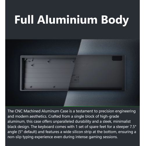 End Game Gear KB65HE Hall Effect Wired RGB Hot-Swappable Mechanical Keyboard, Gateron KS-37B Magnetic Switches Double-Shot PBT Keycaps, Full